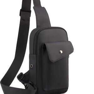 Durable Water-Resistant Mini Backpack - Adjustable Crossbody Bag for Men & Women